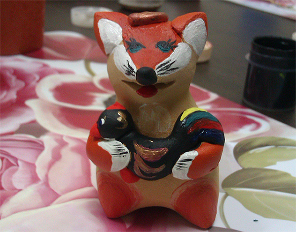 Роспись глиняной игрушки